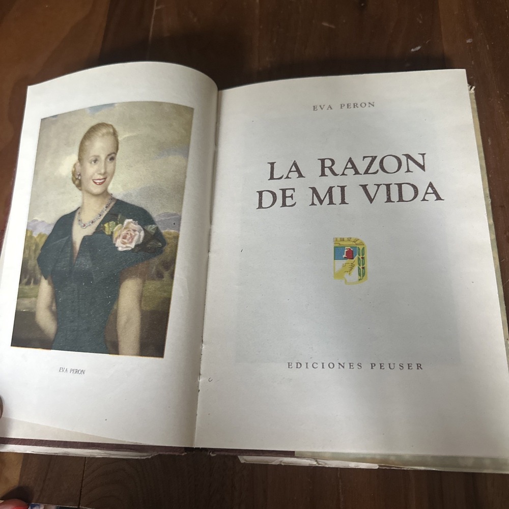 La Razon de mi Vida Eva Peron Ediciones Peuser 1951  Spanish language 1951